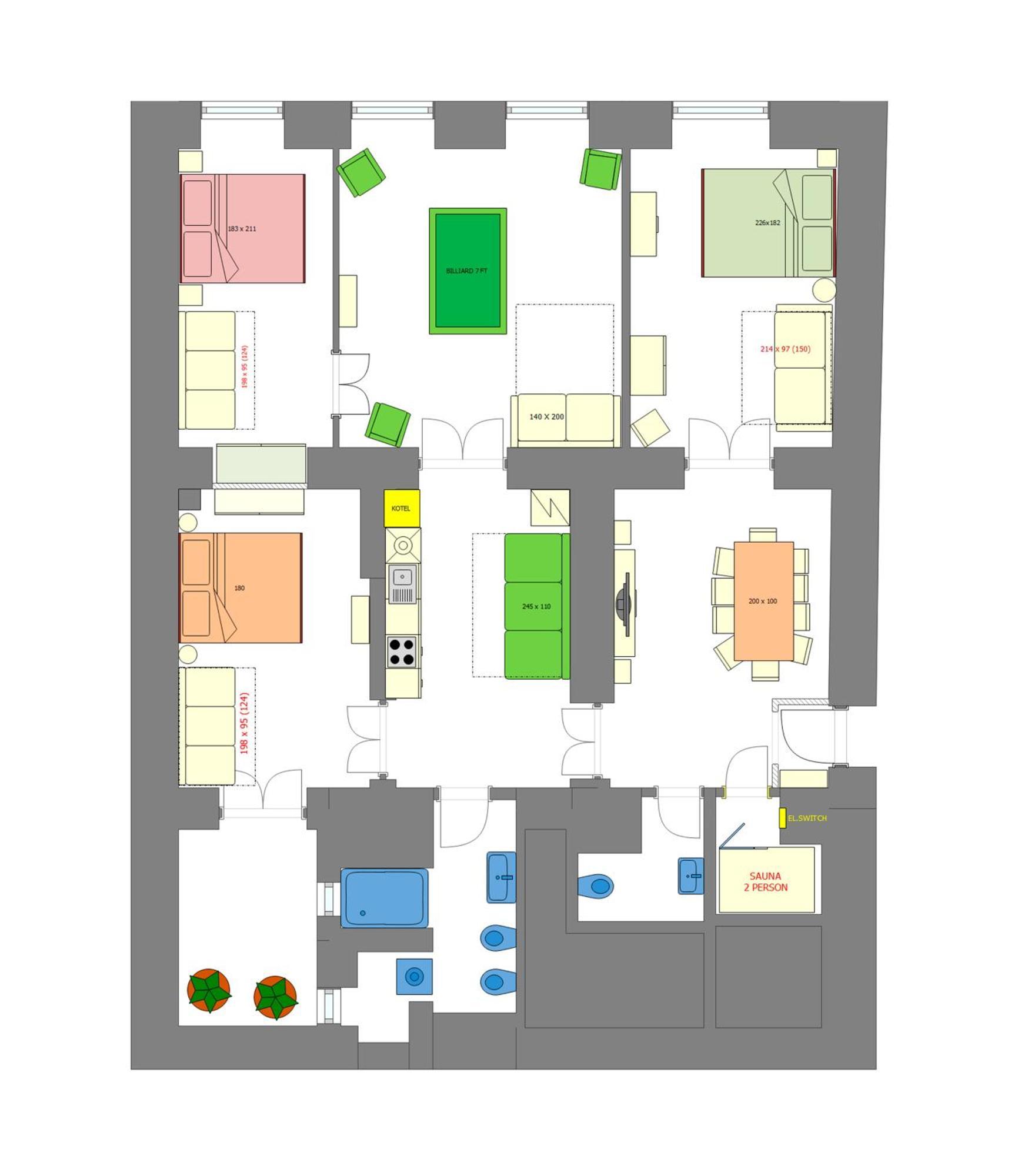 Appartamento Magnificent With Sauna And Billiards Praga
